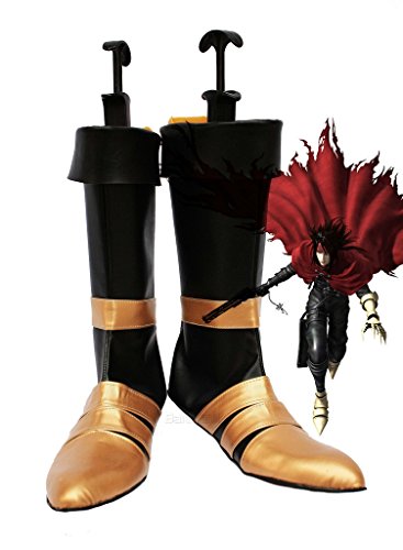 Dirge of Cerberus : Final Fantasy VII FF7 Vincent Valentine Cosplay Shoes Boots Custom Made