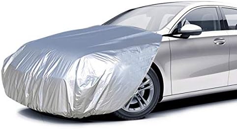 Amazon ボンネットカバー 防炎フロント保護カバー 裏起毛タイプ ミニバン車用 汎用タイプ シルバー 適合目安 車長3 40m 4 m 車幅1 65m 1 80m Mc M ボディーカバー 車 バイク