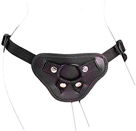 Soft Faux Leather Underwear with Adjustable Belt & Double O Rings for Women