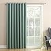Sun Zero Barrow Extra-Wide Energy Efficient Sliding Patio Door Curtain Panel with Pull Wand, 100