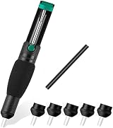 Muuisndjaq Double Ring Solder Suction Pump Vacuum Sucker Desolder with 5 Nozzles view 1