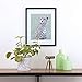 Snap 11x14 Black Wall Picture Frame with Single White Mat for 8x10 Image