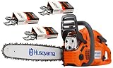Husqvarna 460 Rancher (60cc) Chainsaw With 24" Bar and Chain Plus 3 WoodlandPRO Chain Loops