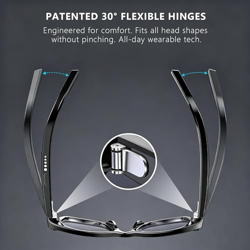 EarlySincere 4K AI Smart Glasses with Photochromic Lenses, Integrated ChatGPT AI Model, Real-Time Translation, HD Video Recording, Long Battery Life, Bluetooth 5.4 Wireless