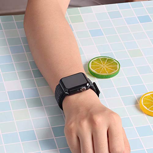QIENGO Compatible with Apple Watch Band with Case 40MM, Soft Nylon Strap with Silicone Screen Protector, Replacement for iWatch Sport Series 4 (Hyper Grape, 40mm) - Thumbnail 6