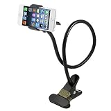 Cellphone Stand Holder, AFUNTA Universal 360 Degree Rotation Flexible Long Arms Gooseneck Lazy Bracket for iPhone iPad GPS Samsung LG Blackberry Devices -Black