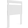 Signature Design by Ashley Flannia Modern Open Slat Headboard ONLY, Twin, White