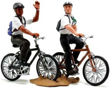 LDS Plastic Missionaries on Bikes Figurine - 3" Tall - LDS Kids, LDS Children, LDS Christmas Gift, LDS Restoration