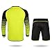 KELME Soccer Goalie Jersey Padded Uniform Kit - Goalkeeper Jersey, Shorts, Socks - Mens Football Padded Shirt Kids/Adult size