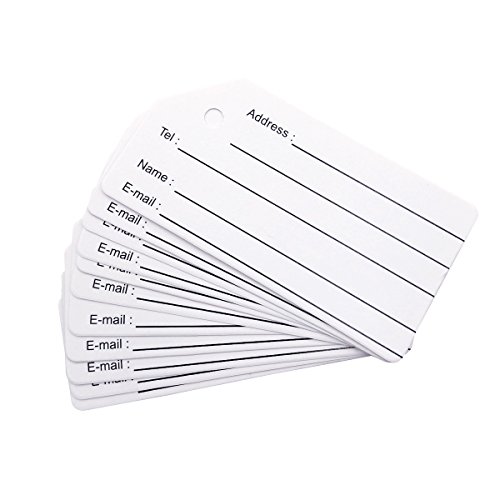 10Pack Name ID Card Blank Fit for Luggage Tags