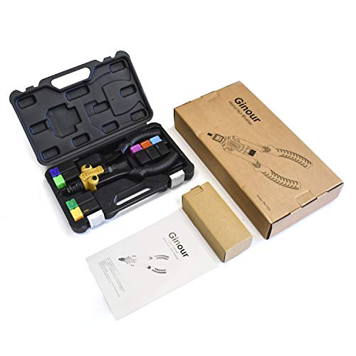 Ginour Professional Rivet Setter Kit,Hand Rivet Nut Tool with 7 Metric & SAE Mandrels and 70pcs Rivet Nuts, U-handle and Labor-Saving Design