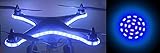 DJI Phantom 3 Pro (Professional) and Advanced LED Head Light + LED Decoration Night Flight Light Strip (Blue) Koozam Products (ONLY FOR PHANTOM 3 SERIES)