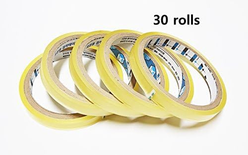 Transparent Packing Tape,3inches core Invisible Tape (0.4"(10mm)width 21.87yd(20m)length-30 rolls)