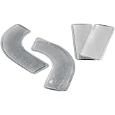 Fizik Road Bar Gel 4 Pieces, (2 Curved, 2 Straight), Road Bike Handlebar Gel Pad, Light Blue, One Size