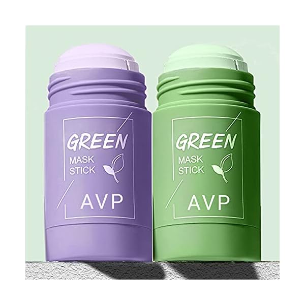 Green Tea & Eggplant Cleansing Mask Purifying Face Mask Deep Cleaning Oil Control Blackhead Removing for All Skin Types…