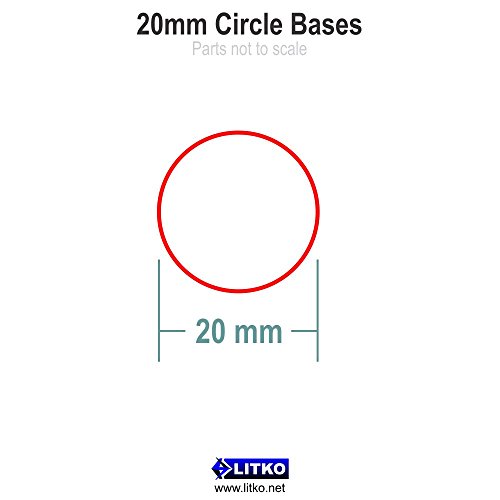 1.5mm Clear Miniature Bases, Circular 20mm (25)
