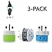 Plug Adaptor England, UK, Hong Kong 2-In-1 Universal Type G - 4 Pack Travel Adapter - United Kingdom, Ireland, Great Britian, Scotland, London, Dublin primary