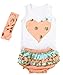 Messy Code Baby Girl Polka Dot Outfit Boutique Clothes Cotton Shirt with Ruffle Bloomer Set