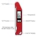 Digital Cooking Food Meat Thermometer Instant Read for Food Grill Smoker Baking BBQ Oven Frying (red)