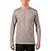 Vapor Apparel Men's Outdoor UPF 50+ Long Sleeve T-Shirt, UV Sun Protection for Fishing, Running, Hiking, XL, Athletic Grey