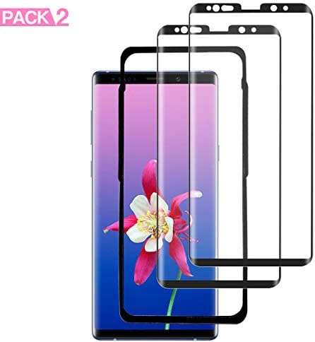 XUEZZQ Note 9 Screen Protector,[2 Pack] [3D Full Coverage] [Alignment Frame Easy Installation] [Case Friendly] Tempered Glass for Samsung Galaxy Note 9