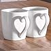 YHY 10 oz Porcelain Mugs, Rounded Square Mouth Mugs for Coffee, Tea, Set of 6, White