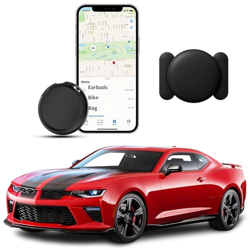 GPS Tracker for Vehicles Work with Find My(iOS Only) Magnetic Case Real Time Mini Item Finder Global Coverage Hidden Car Locator Tracking Device No Monthly Fee or Subscription No SIM Card Required