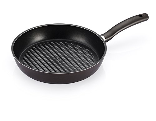 Click Here to See More Images Happycall 5 Layer Diamond Nonstick Grill Frying Pan, 11inch, PFOA-Free, Grill Pan, Cookware, Dark Brown