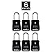 SimbaLux Combo Realtor Lockbox Quality 4 Digit Numeric Combination Real Estate Lock Box, 6-Pack