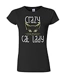 Crazy Cat Lady Funny Slogan Ladies Fit T-Shirt