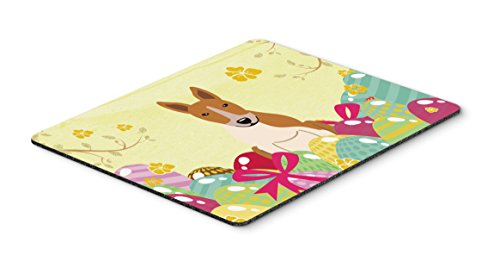 Caroline's Treasures BB6135MP Easter Eggs Bull Terrier Red White Mouse Pad, Hot…