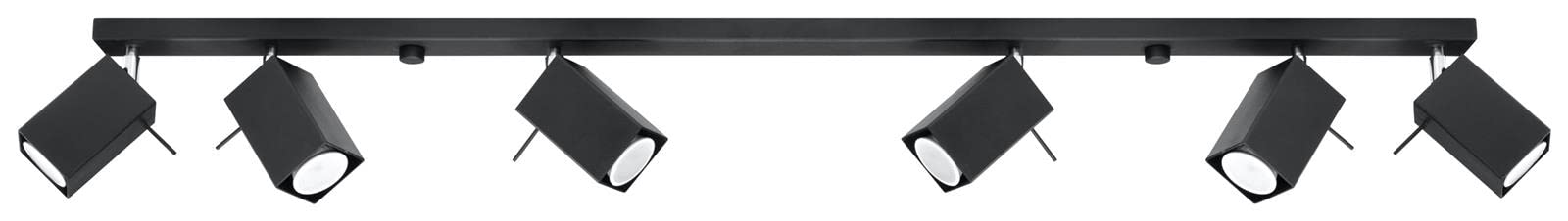 Sollux Lighting 8 x 120 x 15 Steel LED Light - Black