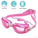 Zerhunt Swim Goggles for Kids 2020 Newest, Swimming Goggles UV 400 Protection Anti Fog No Leaking Wide View Pool Goggles with Ear Plug & Protective Case
