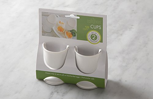Fox Run 6227COM Porcelain Egg Cup Timer, 2.5 x 2 x 1.75 inches, White - Thumbnail 3