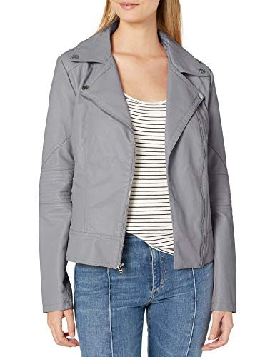 guess women's leather jacket with hood