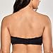 DELIMIRA Women's Strapless Bra Plus Size Underwire Convertible Non Padded Black 46DD