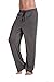 CYZ Men's Cotton Jersey Knit Pajama Pants/Lounge Pants-Charcoal-M