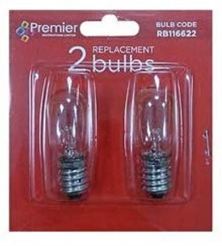 Pack Of 2 - Clear E14 Screw In Replacement Bulbs 230v 10w