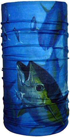 XSURVIVE multi functional headwear seamless bandanas cap hoorag snowboard skis bike fishing motorsport (Bluefin Tuna)