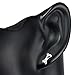 925 Sterling Silver Little Bone High Polished Dog Lovers Post Stud Earrings 12 mm
