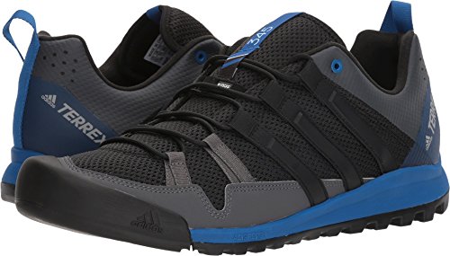 adidas outdoor Mens Terrex Solo Shoe (6.5 - Black/Black/Blue Beauty)