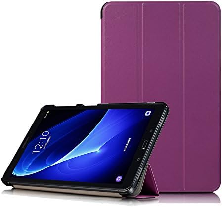 ATNG Samsung Galaxy Tab A 10.1 Case,Ultra Slim Folding Stand Protective Case Cover Skin with Auto Wake / Sleep for Samsung Galaxy Tab A SM-T580N/SM-T585N 10.1-inch 2016 Tablet(Purple)