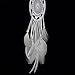 BSLINO® Dream Catchers White Handmade Beaded Feather Native American Dreamcatcher Circular Net for Car Kids Bed Room Wall Hanging Decoration Decor Ornament Craft, Dia 6.3inch/16cm