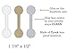 Jewelry Repair, Price and Indentification Tags/Tyvek Self Adhesive Long Dumbbell/Barbell Jewelry Price Tags 500 Pieces (500, White)