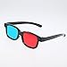 Adult Red Blue/ Cyan 3D Vision Glasses,Anaglyph 3D Glasses Black for 3D Movies&Games – 4 Pairs Family Packthumb 4