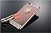iPhone 6s Plus Case, Luxury Crystal Rhinestone Soft Rubber Bumper Bling Diamond Glitter Mirror Makeup Case with Ring Stand Holder for iPhone 6 Plus & 6s Plus (Rose Gold)