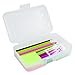 ADVANTUS Polypropylene Pencil Box with Lid, 8.5 x 5.5 x 2.5 Inches, Clear (34104)