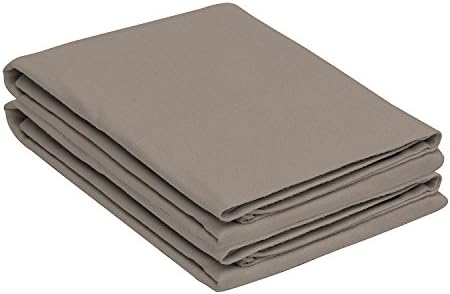 Leisure Premium 100% Velvet 180 Gram Flannel Cotton,Set of 2 Pillowcase-Queen/Standard Size (Grey)