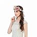 Fashion Lily Flower Headband Hair Wreath Bridal Floral Crown Headdress Bohemian Garland for Wedding Festival Pink