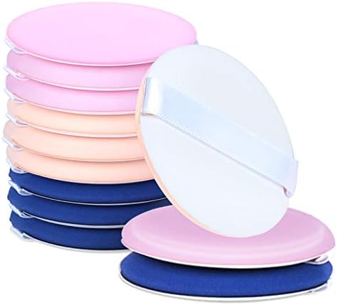 Teenitor エアインパフ 12個入 クッションファンデーション パフ 数量限定アウトレット最安価格 3色 メイクアップパフ 個別包装 3層構造 化粧パフ クッションファンデパフ 多機能メイク用パフ メイクパフ